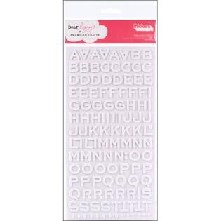 Thickers Foam Stickers 6X11 Sheet Fantastic White   Home   Crafts