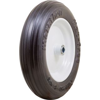 Marathon Tires Flat-Free Wheelbarrow Tire — 3/4in. Bore, 3.50/2.50–8in.  Flat Free Wheelbarrow Wheels