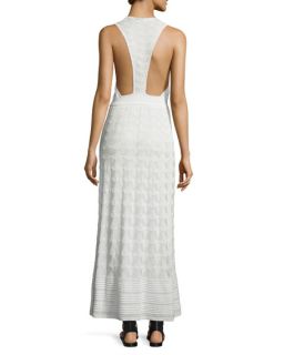 M Missoni Sleeveless T Strap Back Maxi Dress