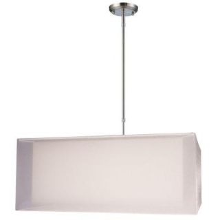 Tulen Lawrence Collection 3 Light Brushed Nickel White Pendant CLI JB145 24W C