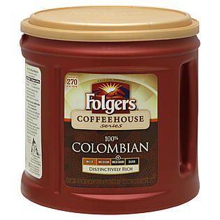 Folgers  Coffeehouse Series Coffee, Ground, 100% Columbian, Med Dark