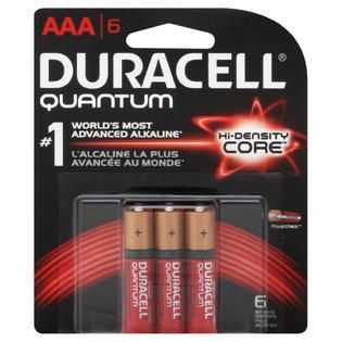 Duracell Quantum AAA 6 Pk Batteries, Alkaline, Hi Density Core   Tools
