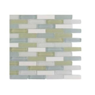 Splashback Tile Cleveland Berkeley Mini Brick 3 in. x 6 in. x 8 mm Mixed Materials Mosaic Floor and Wall Tile Sample L1A3 MOSAIC TILE