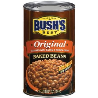 Bushs Best Original Seasoned Baked Beans With Bacon And Brown Sugar, 55 oz