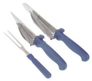 Magic Knife Adjustable 2pc Guided Knife Set with Fork —