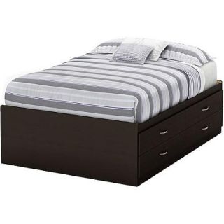 South Shore SoHo Full Captain Bed with 4 Drawers, Chocolate