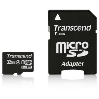 Transcend 4 GB Class 4 microSDHC Flash Memory Card (Pack of 2)