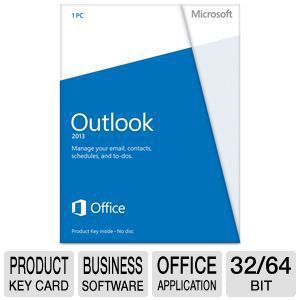 Microsoft Outlook 2013   Product Key, 32/64 Bit (543 05747)