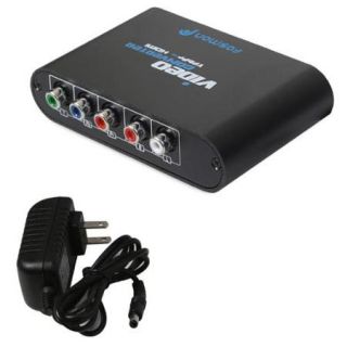 Fosmon&#174; RGB / (YPbPr) Component AV to HDMI Converter with R/L   Metal Casing (Comes with AC Adapter)