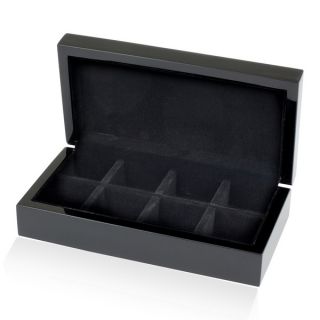 Black 8 pair Cufflinks Storage Box   Shopping   The Best