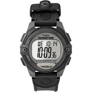Timex Men's Expedition Digital CAT Watch, Black Resin Strap