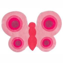 nuLOOM Handmade Kids Butterfly Pink Rug (3 x 43)  