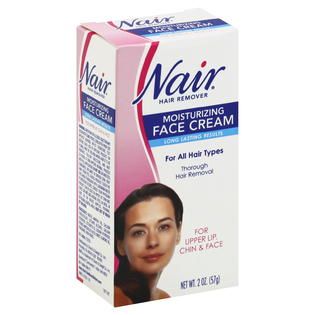 Nair  Hair Remover, Face Cream, Moisturizing, 2 oz (57 g)