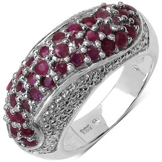 by Miadora Sterling Silver Created Ruby Fashion Ring