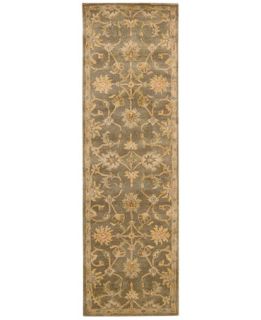 Nourison Rajah Arabesque Mushroom 24 x 8 Runner Rug   Rugs