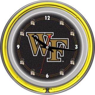 Trademark Global 14 in. Wake Forest University Neon Wall Clock LRG1400 WFU
