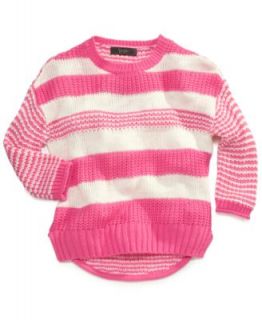 Jessica Simpson Girls Striped High Low Sweater