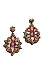 Deepa Gurnani Stone & Crystal Drop Earrings