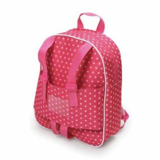 Badger Basket Doll Travel Backpack, Star Pattern, Fits American Girl Dolls & My Life As