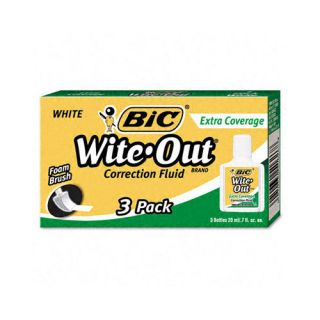 20 Ml Bottle Wite Out Extra Coverage Correction Fluid (3/Pack