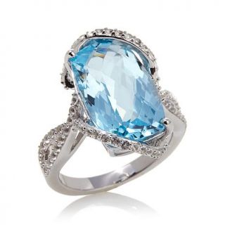 Victoria Wieck Gemstone and White Topaz Sterling Silver Ring   7854193