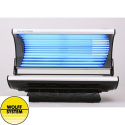 Wolff Systems Solar Storm 24 bulb Tanning Bed with  Audio System