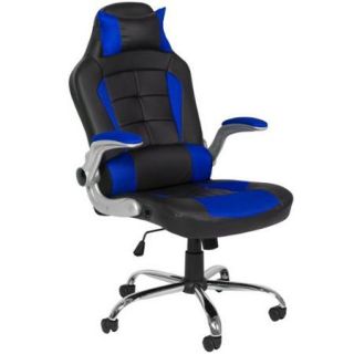 BCP Deluxe Ergonomic Racing Style PU Leather Office Chair Swivel High Back