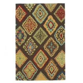 Loloi Rugs Olivia Lifestyle Collection Brown/Multi 3 ft. 6 in. x 5 ft. 6 in. Area Rug OLVAHOL02BRML3656