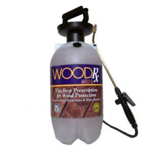 WoodRx 2 gal. Ultra Natural Transparent Wood Stain and Sealer with Pump Sprayer/Fan Tip 62567