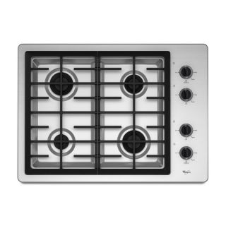 Whirlpool W5CG3024XS 30 inch 4 burner Sealed Gas Cooktop