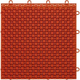 TopDeck Terra Cotta Polypropylene 1ft. x 1ft. Deck Tile (40   Case) DTTRC