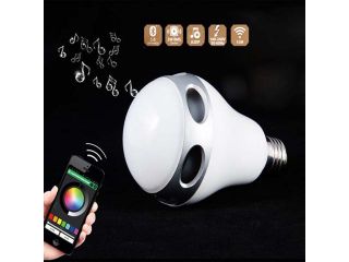 Wireless Bluetooth 3.0 Smart LED Light Bulb Speaker   App For Android + IOS Smart Devices,iPhone/ iPad/ iPod and Android devices, E27 Screw Base,