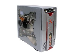 Open Box Thermaltake XASER III LanFire VM2420AU Silver Aluminum/ ABS ATX Mid Tower Computer Case 420W Power Supply