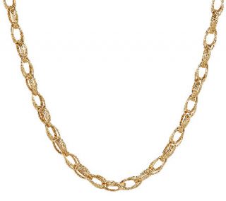 EternaGold 18 Textured Multi link Necklace 14K Gold, 7.8g —