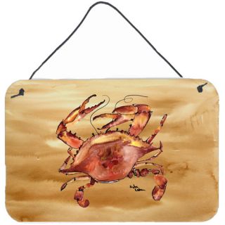 Cooked Crab Sandy Beach Aluminum Hanging Painting Print Plaque