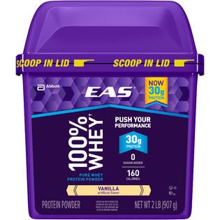 EAS 100% Whey Vanilla Protein Powder 2 LB TUB   Health & Wellness