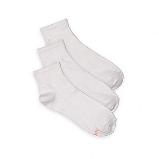 Hanes Womens 3 Pairs Ankle Socks   Extended Size   Clothing, Shoes