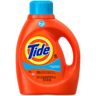 Tide HE Turbo Clean Clean Breeze Scent Laundry Detergent 75 FL OZ PACK