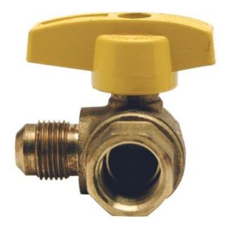 BrassCraft 5/8 in. OD Flare (15/16 16 Thread) x 3/4 in. FIP Angle Gas Ball Valve PSSC 61