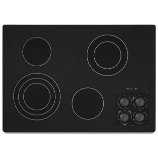 KitchenAid 30 in Smooth Surface Electric Cooktop (Black)