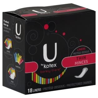 Kotex U Barely There 2x Liners, Thin 120 liners