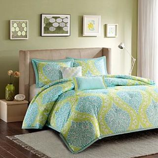 Colormate 5 Piece Senna Comforter Set   Paisley Damask Print   Home