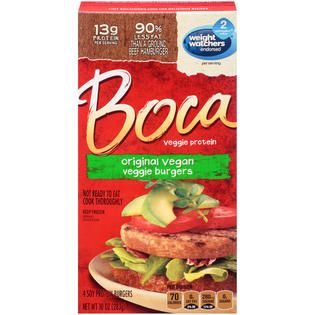 Boca Original Vegan Soy Protein Burgers   Food & Grocery   Frozen