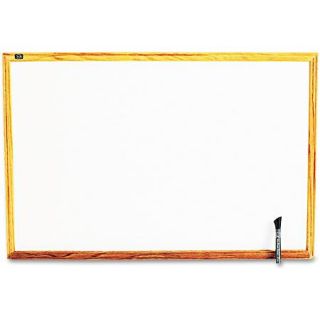 Quartet Standard Mitered Corner Melamine Dry Erase Board, White