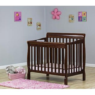 Dream On Me Dream On Me, Aden Convertible 3 in 1 Mini Crib in Espresso