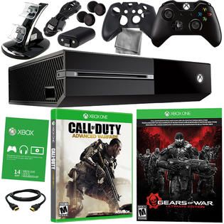 Microsoft Xbox One 500GB Gears of War Bundle with COD Warfare & 8 in 1