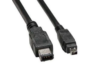 Eagle Electronics 160108 15Ft 6P 4P FireWire 400 Cable