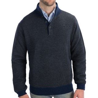 Toscano Button Mock Neck Sweater (For Men) 6107W 80