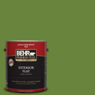 BEHR Premium Plus 1 gal. #P370 7 Sun Valley Flat Exterior Paint 430001