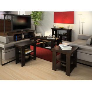 Ameriwood  47 Black Forest Hollowcore TV Stand